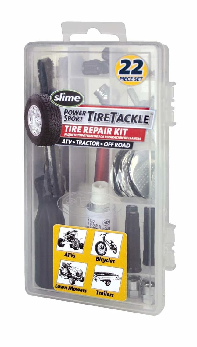 Slime 22 Piece Medium Tire Repair Kit Tackle Box - 2510 - Patches & Plugs 1 Slime 22 Piece Medium Tire Repair Kit Tackle Box - 2510 - Patches & Plugs