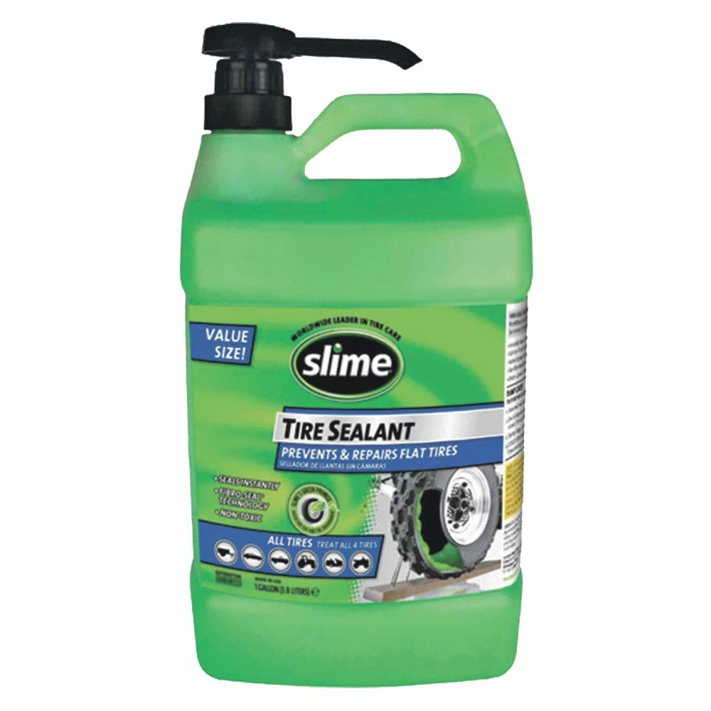 Slime Heavy Duty Tire Sealant with Pump, 1 Gallon - 10163 - Tire Sealants 1 Slime Heavy Duty Tire Sealant with Pump, 1 Gallon - 10163 - Tire Sealants