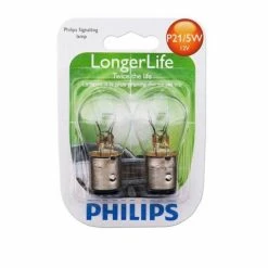 Philips P21/5W Longer Life Minature Bulb - 2 Pack - P21/5WLLB2 - Automotive Lighting