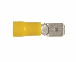 Uriah Products Uriah Yellow Male Pvc 1/4" Tab Disconnects 18 Pack -UA613300 - Maintenance & Parts