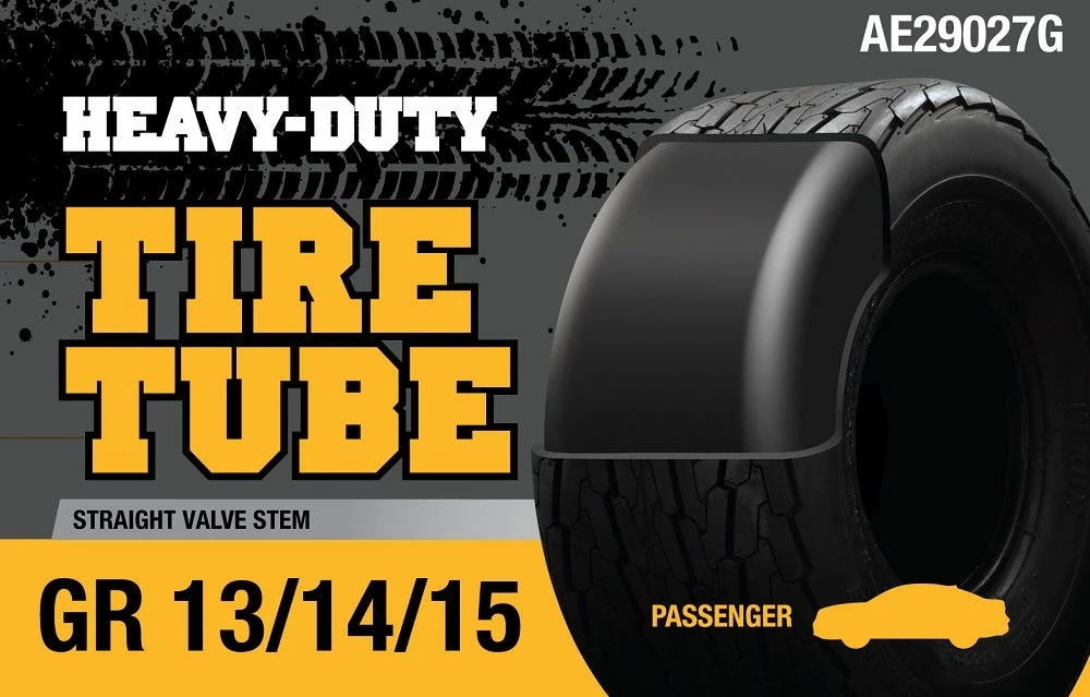 Heavy Duty Passenger Tire Tube GR 13/14/15 AE29027G - Automotive Tires 1 Heavy Duty Passenger Tire Tube GR 13/14/15 AE29027G - Automotive Tires