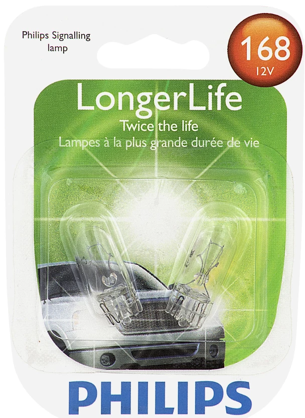 Phillips 168 LongerLife Mini Bulb - 168LLB2 - Automotive Lighting 1 Phillips 168 LongerLife Mini Bulb - 168LLB2 - Automotive Lighting