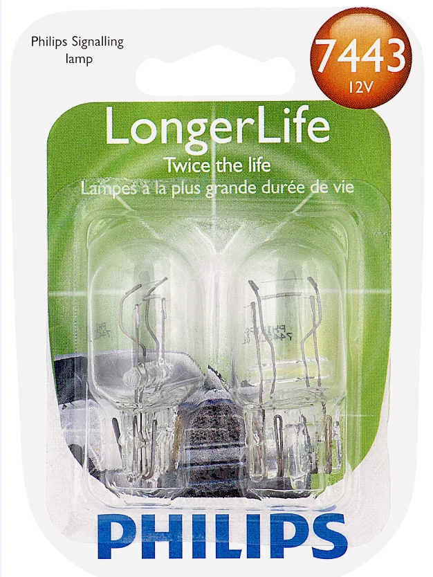 Phillips 7443 LongerLife Mini Bulb 7443LLB2 - Automotive Lighting 1 Phillips 7443 LongerLife Mini Bulb 7443LLB2 - Automotive Lighting