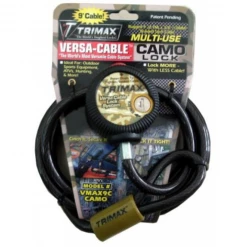 TRIMAX Multi-use Camo Versa Cable Lock 9FT VMAX9C - Hitches