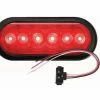 Optronics Fleetcount 6-Led 6" Red Stop/Turn/Tail Light Kit With Grommet And Right Angle Pigtail - Accessories & Gear
