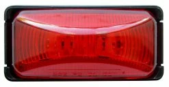Optronics Fleetcount 1-Led Red Mini Thinline Marker/Clearance Light Kit With Base And Plug - Accessories & Gear