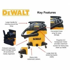 DeWalt Wet/Dry Vacuum, 9 Gallon - DXV09P - Shop Vacuums -Automotive & ATV Sales Shop 27499c5ff135548e5637f4af4f5d2a4b0bade770 19115007 5