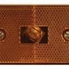 Optronics Yellow Stud Mount Marker/Clearance Light With Reflex, Retail Clam, 6 Pack - Accessories & Gear
