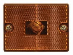 Optronics Yellow Stud Mount Marker/Clearance Light With Reflex, Retail Clam, 6 Pack - Accessories & Gear