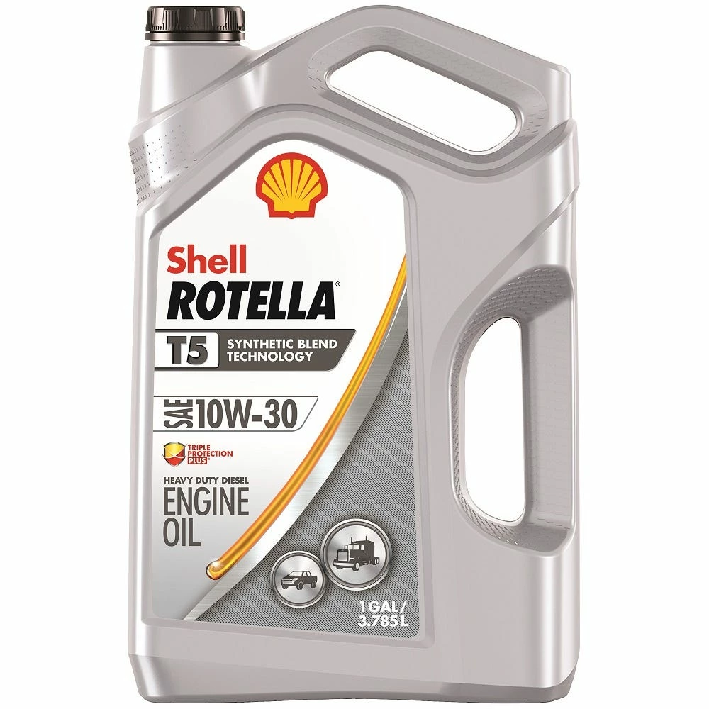 Shell Rotella T5 10W-30 Synthetic Blend Heavy Duty Diesel Motor Oil, 1 Gallon -550045130 1 Shell Rotella T5 10W-30 Synthetic Blend Heavy Duty Diesel Motor Oil, 1 Gallon -550045130