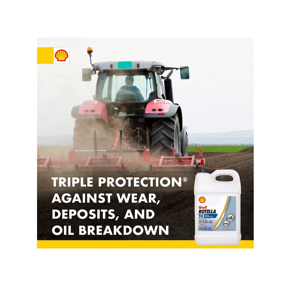 Shell Rotella T4 15W40 Heavy Duty Diesel Oil, 2.5 Gallon -550045127 - Motor Oil 4 Shell Rotella T4 15W40 Heavy Duty Diesel Oil, 2.5 Gallon -550045127 - Motor Oil - Image 4