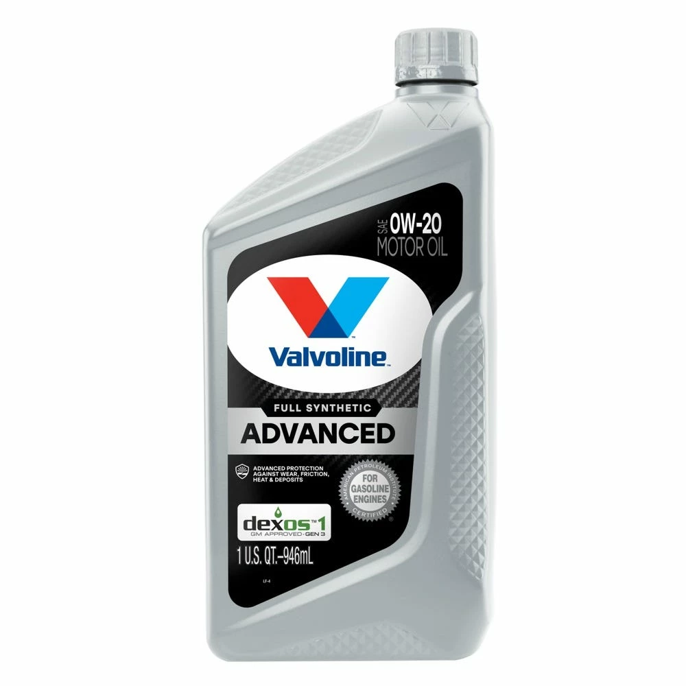 Valvoline Advanced Full Synthetic SAE 0W-20 Motor Oil, 1 Quart - VV916 1 Valvoline Advanced Full Synthetic SAE 0W-20 Motor Oil, 1 Quart - VV916