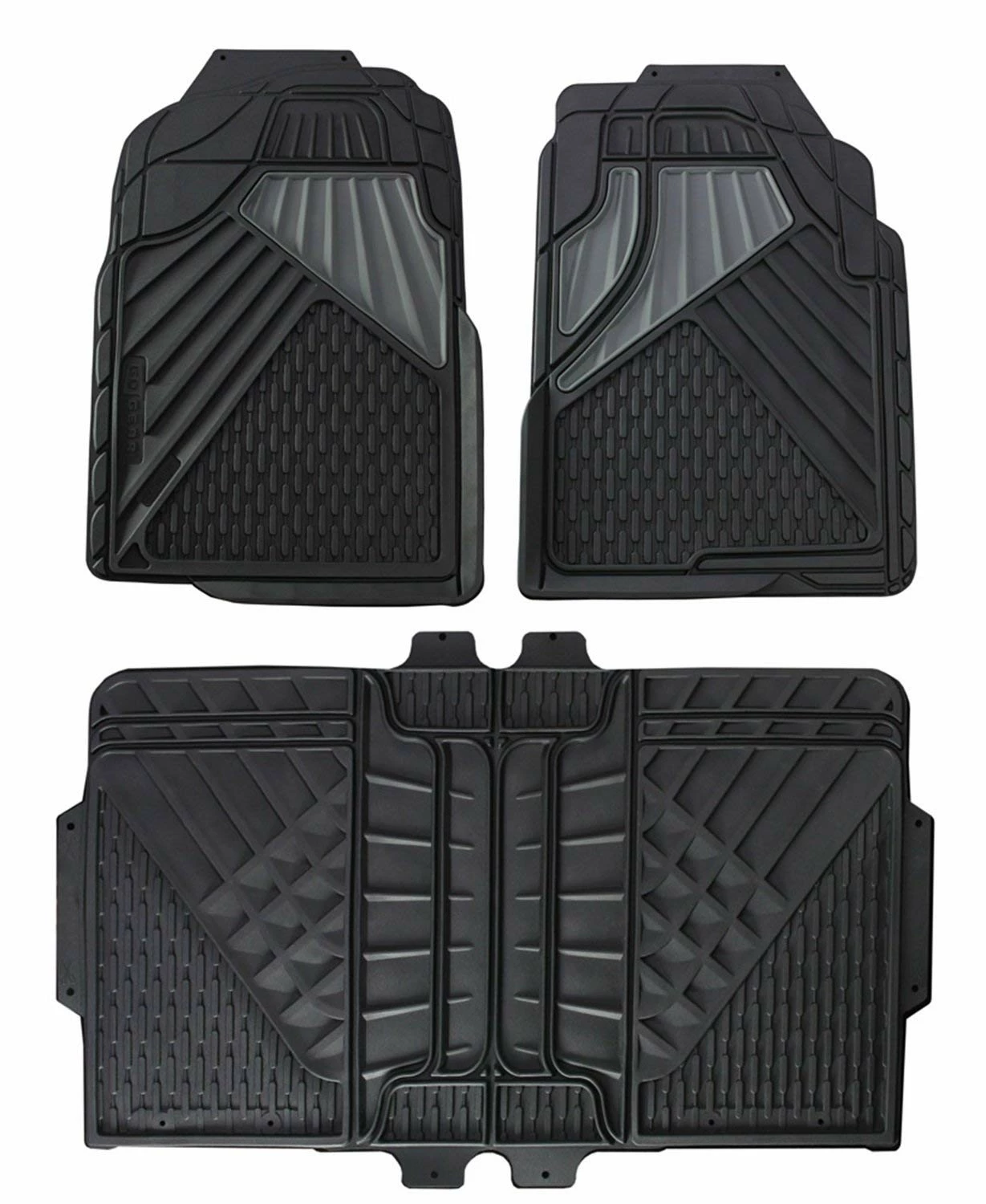 Go Gear Full Size Heavy Duty Black Floor Mats 4 Piece Set 4 Pack 79000 2 Go Gear Full Size Heavy Duty Black Floor Mats 4 Piece Set 4 Pack 79000 - Image 2