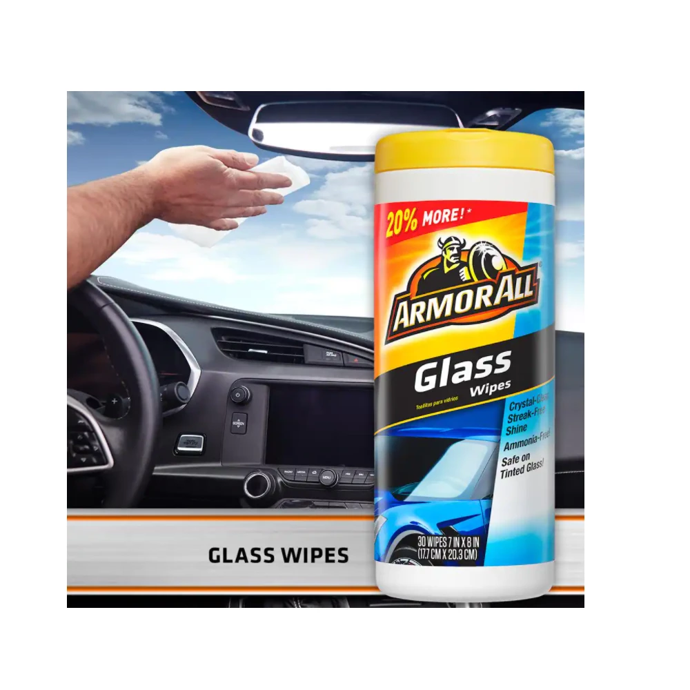 Armor All Glass Wipes, 30 Count - 17501B - Windshield Solvent 2 Armor All Glass Wipes, 30 Count - 17501B - Windshield Solvent - Image 2