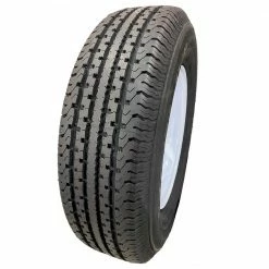 Hi-Run Trailer Tire and Wheel Assembly ST175/80R13 6PR, 5 Hole White Spoke Wheel - ASR1200 - Trailer Tires