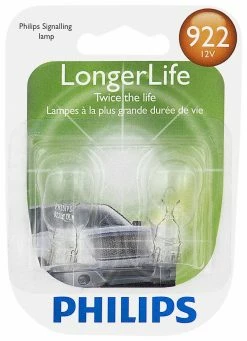 Philips 922 Longer Life Minature Bulb - 2 Pack - 922LLB2 - Automotive Lighting