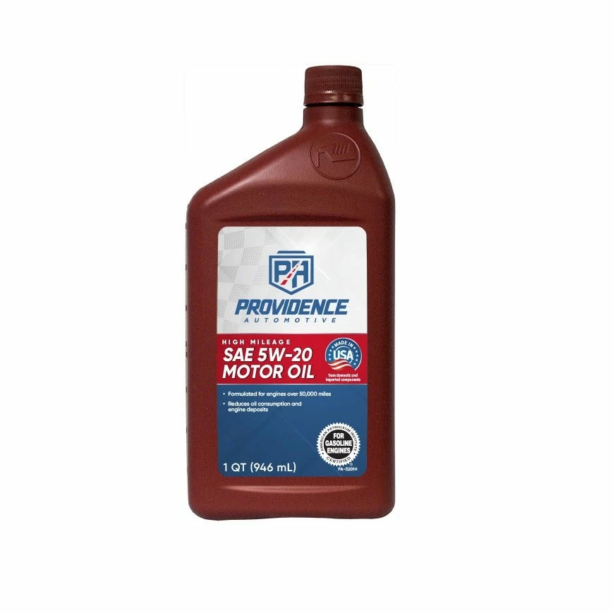 Providence Automotive High Mileage Motor Oil 5W20, 1 Quart - PA-5201H 1 Providence Automotive High Mileage Motor Oil 5W20, 1 Quart - PA-5201H