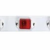 Optronics Red Surface Mount Steel White Base Identification Light Bar - Accessories & Gear