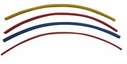 Uriah Products Uriah Heat Shrink Tube Assortment 1/4 Inch To 1/2 Inch Red - Yellow - & Blue - 5 12 Inch Pcs - UA734480 - Maintenance & Parts
