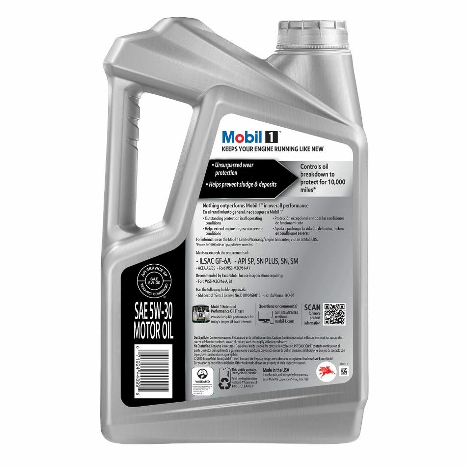 Mobil 1 Advanced Full Synthetic Motor Oil 5W-30, 5 Quart - 124317 2 Mobil 1 Advanced Full Synthetic Motor Oil 5W-30, 5 Quart - 124317 - Image 2