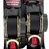 Erickson Mfg 1 in x 10 ft Retractable Ratchet Strap 1200 lb Capacity 2 Pack 34415 - Towing