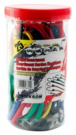 Erickson Assorted 25 Piece Bungey Kit in a Plastic Jar (06622) - Straps