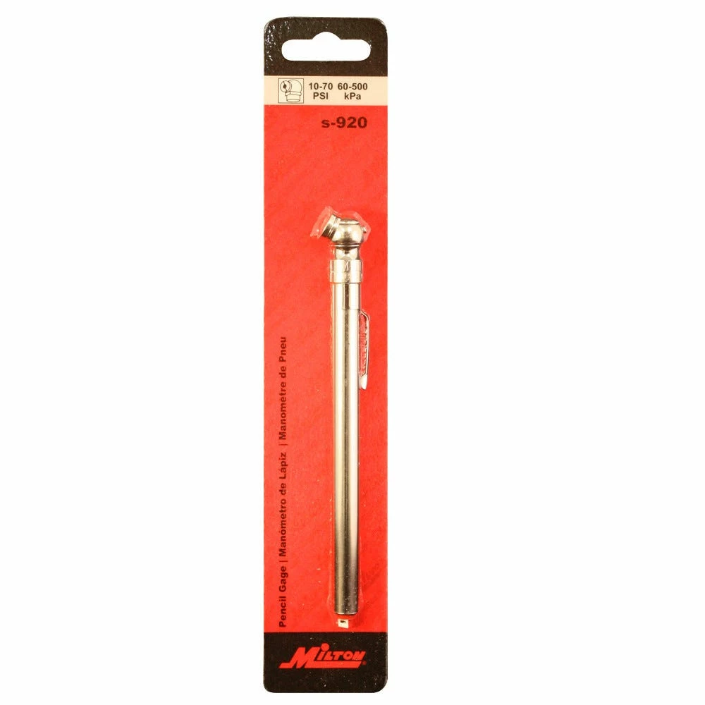 Milton Pencil Tire Gauge with Depth Gauge - 10 -70 PSI - S-920 - Gauges 3 Milton Pencil Tire Gauge with Depth Gauge - 10 -70 PSI - S-920 - Gauges - Image 3