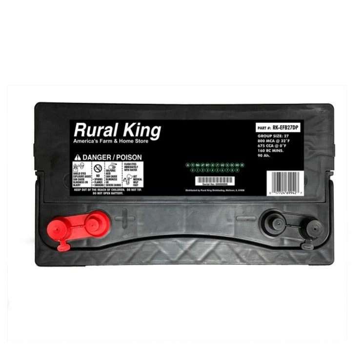 Rural King Premium EFB Marine and RV Battery - Rural King-EFB27DP - Auto Batteries 2 Rural King Premium EFB Marine and RV Battery - Rural King-EFB27DP - Auto Batteries - Image 2