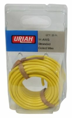 Uriah Products Uriah Wire 14 Awg Stranded Yellow Insulation (20') -UA501440 - Maintenance & Parts