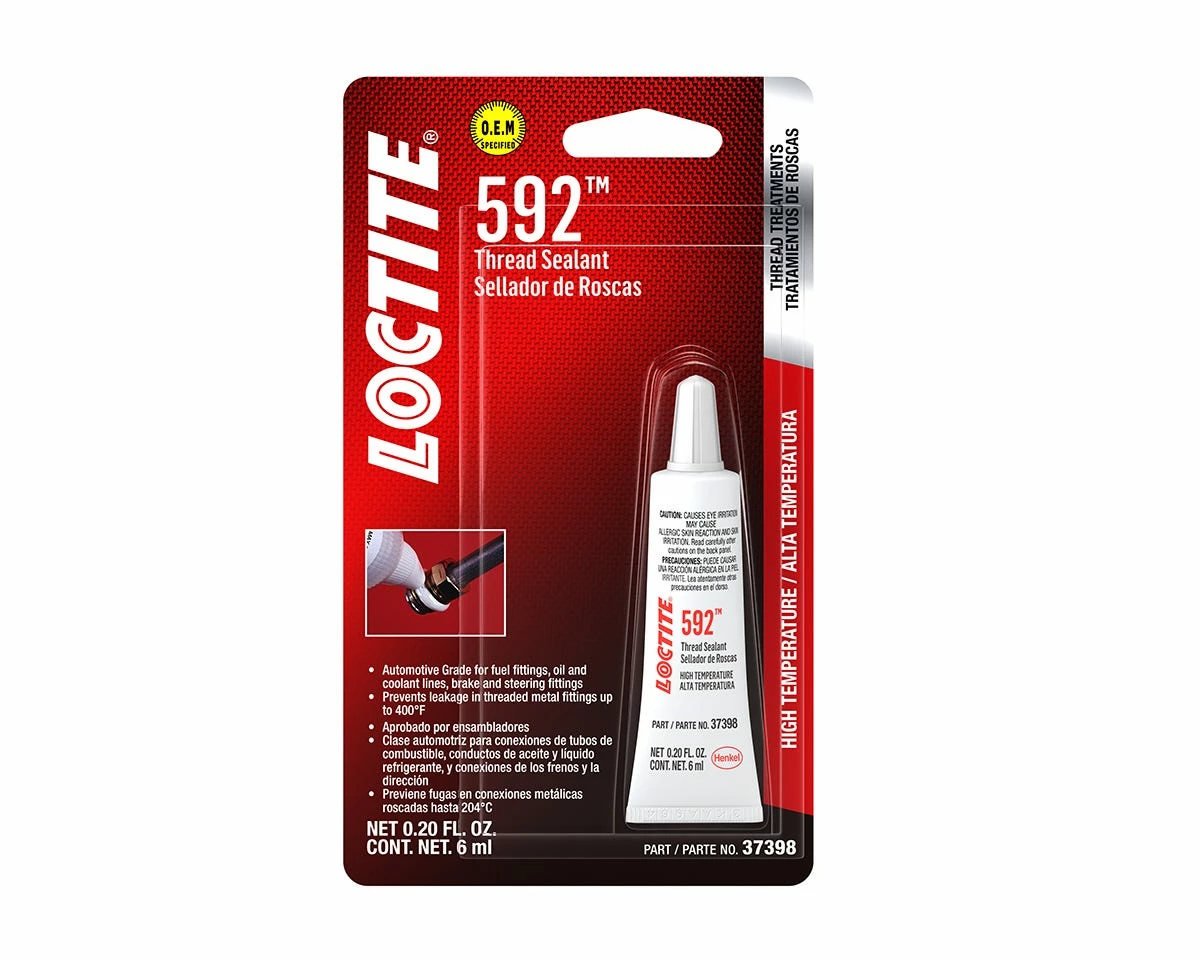 Loctite 592 Thread Sealant, 6 ml Tube - 37398 - Lubrication Greases 1 Loctite 592 Thread Sealant, 6 ml Tube - 37398 - Lubrication Greases