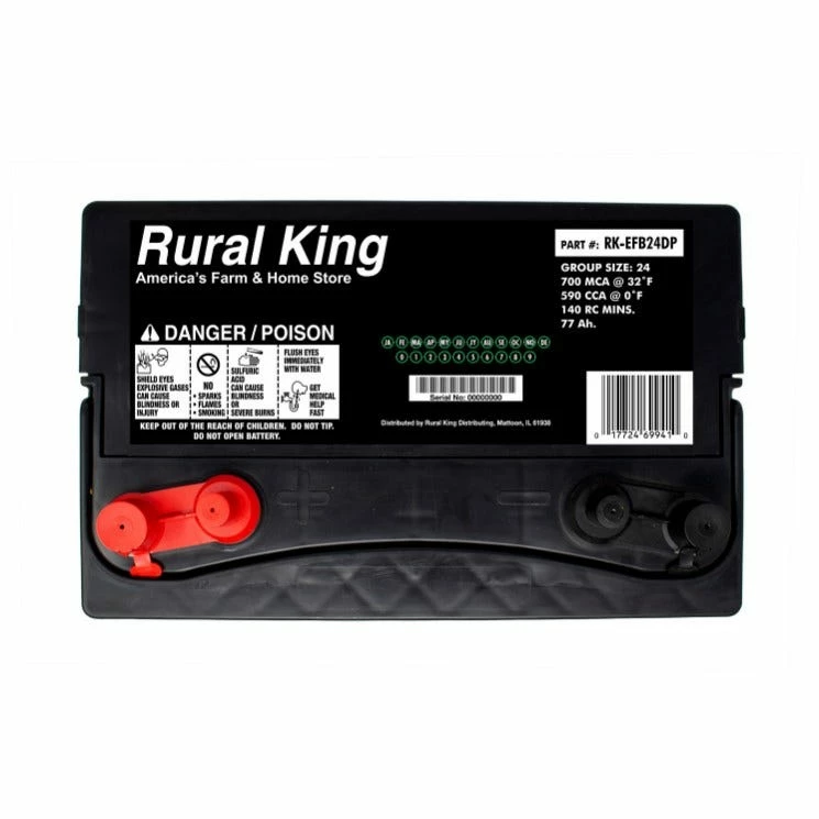 Rural King Premium EFB Marine and RV Battery - Rural King-EFB24DP - Auto Batteries 2 Rural King Premium EFB Marine and RV Battery - Rural King-EFB24DP - Auto Batteries - Image 2