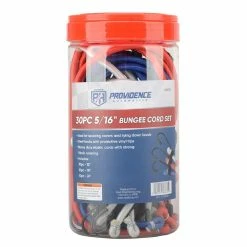 Providence 5/16" Bungee Cords, 30 Pieces - 66605 - Straps