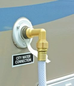 Camco 90 Degree RV Water Hose Brass Elbow - 22505 - RVs & Campers -Automotive & ATV Sales Shop camco 90 rv water hose elbow brass 22505 rv