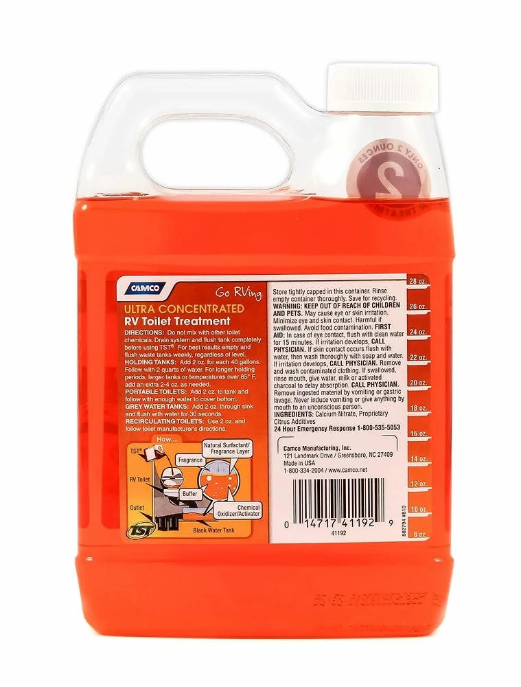 Camco TST MAX RV Toilet Treatment 32 Ounce - 41192 - RVs & Campers - Image 2