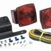Optronics Stud Surface Universal Mount Stop/Turn/Tail Light Kit With License Plate Bracket And 20Ft Harness - Accessories & Gear
