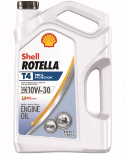 Shell Rotella T4 10W-30 Diesel Engine Oil, 1 Gallon -550045144 - Motor Oil