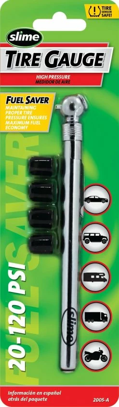 Slime 20120 PSI Pencil Tire Bike Gauge - 2005-A - Gauges