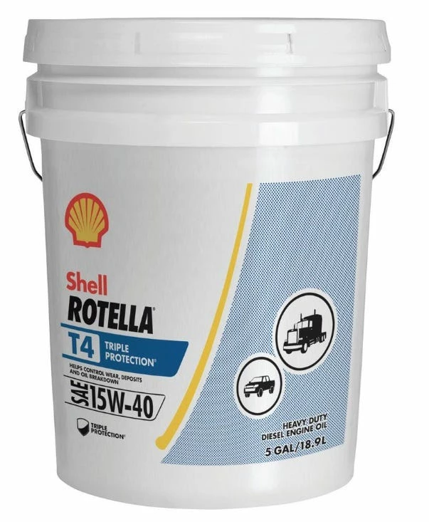 Shell Rotella T4 15W-40 Heavy Duty Motor Oil, 5 Gallon Bucket -550045128U 1 Shell Rotella T4 15W-40 Heavy Duty Motor Oil, 5 Gallon Bucket -550045128U