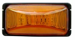 Optronics Fleetcount 1-Led Yellow Mini Thinline Marker/Clearance Light Kit With Base And Plug - Accessories & Gear