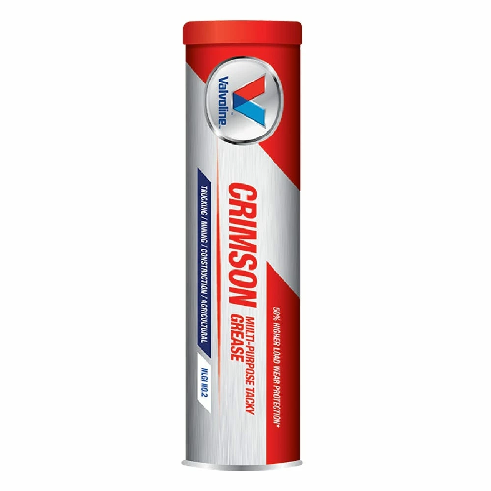 Valvoline Crimson #2 Heavy Duty (HD) Grease 14.1 oz. Cartridge - VV70124 - Greases & Lubricants 1 Valvoline Crimson #2 Heavy Duty (HD) Grease 14.1 oz. Cartridge - VV70124 - Greases & Lubricants
