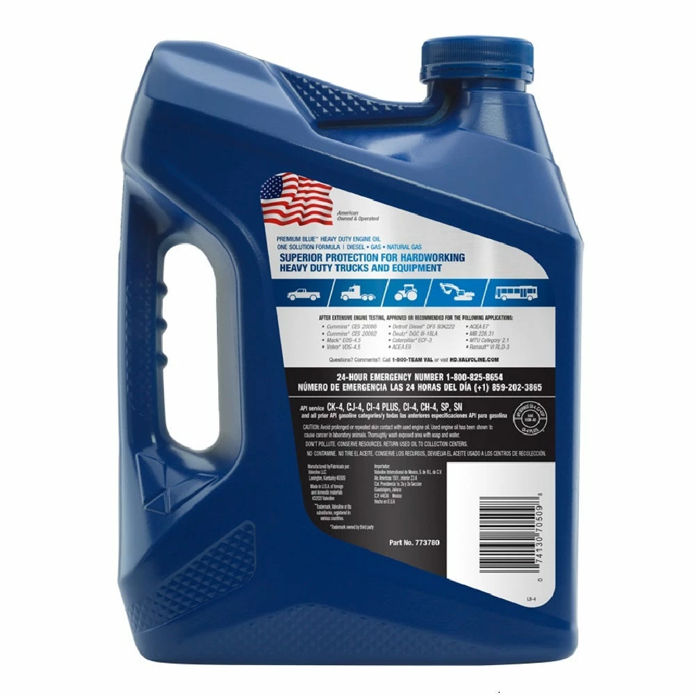 Valvoline Premium Blue SAE 15W-40 Diesel Engine Oil, 1Gallon - 773780 - Motor Oil 2 Valvoline Premium Blue SAE 15W-40 Diesel Engine Oil, 1Gallon - 773780 - Motor Oil - Image 2