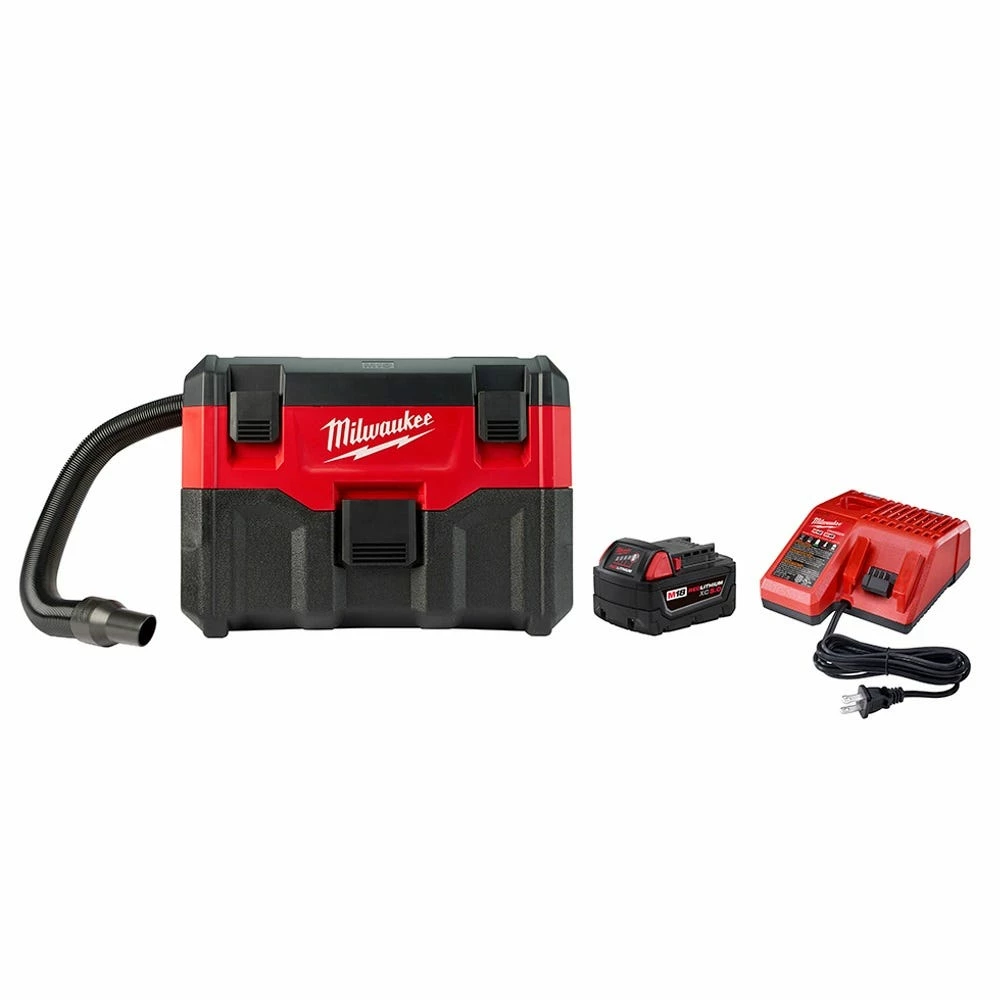 Milwaukee M18 18Volt Lithium Ion Cordless 2-Gallon Wet/Dry Vacuum Bare Tool Only - 0880-20 - Shop Vacuums 5 Milwaukee M18 18Volt Lithium Ion Cordless 2-Gallon Wet/Dry Vacuum Bare Tool Only - 0880-20 - Shop Vacuums - Image 5