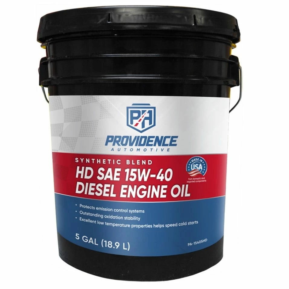 Providence Automotive Synthetic Blend HD SAE 15W-40 Diesel Engine Oil, 5 Gallon - PA-15405HD - Motor Oil 1 Providence Automotive Synthetic Blend HD SAE 15W-40 Diesel Engine Oil, 5 Gallon - PA-15405HD - Motor Oil