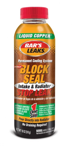 Bar's Leaks Block Seal Liquid Copper Intake & Radiator Stop Leak - 1109 - Radiator Additives