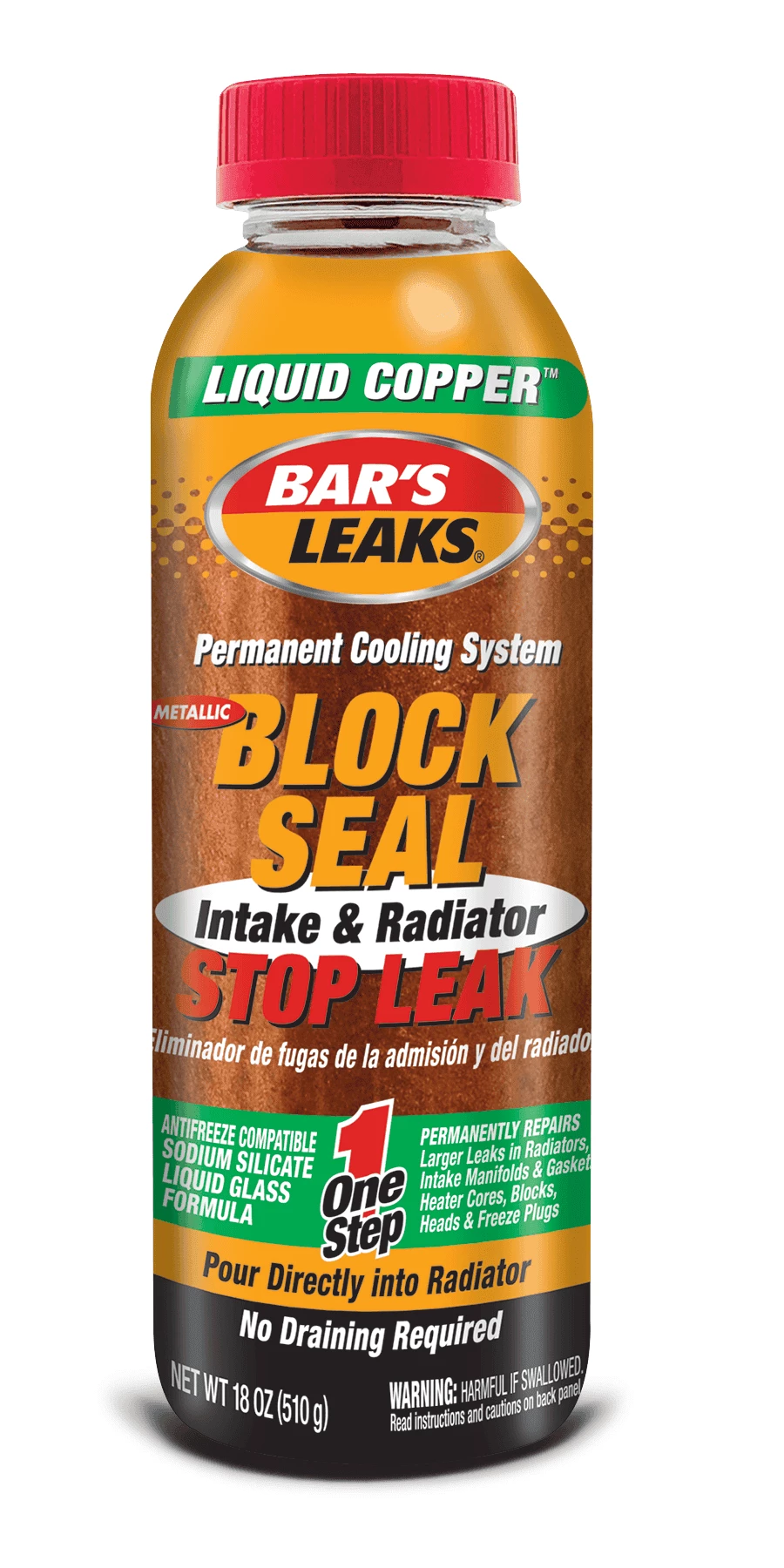 Bar's Leaks Block Seal Liquid Copper Intake & Radiator Stop Leak - 1109 - Radiator Additives 1 Bar's Leaks Block Seal Liquid Copper Intake & Radiator Stop Leak - 1109 - Radiator Additives