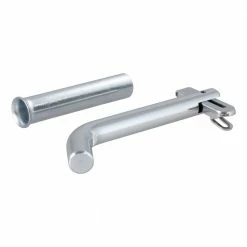 CURT 1/2 Inch Swivel Hitch Pin with 5/8 Inch Adapter - 1 - 1/4 Inch or 2 Inch Receiver - Zinc - Packaged 21561 - Hitches