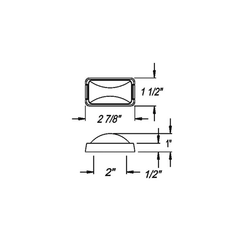 Optronics Sealed Rectangular Red Marker/Clearance Light Kit - MC91RS - Automotive Lighting 2 Optronics Sealed Rectangular Red Marker/Clearance Light Kit - MC91RS - Automotive Lighting - Image 2